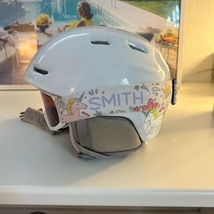 Smith zoom jr helmet and googles